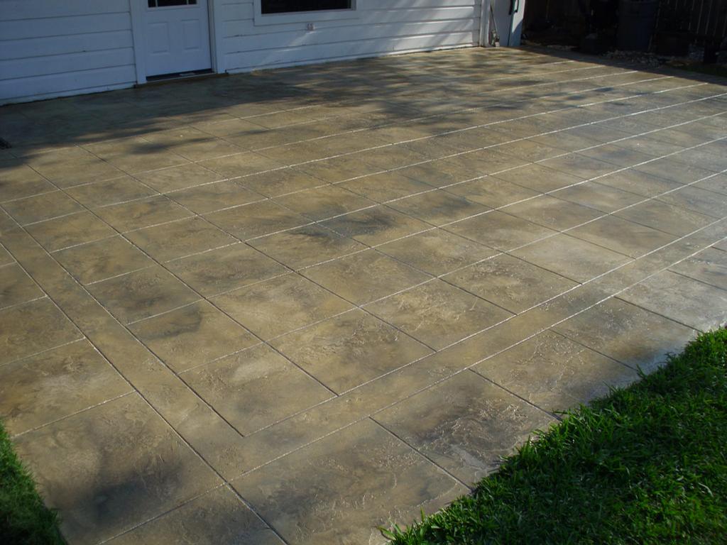 Concrete Patio Overlay from Solid Impressions Abilene Decorative